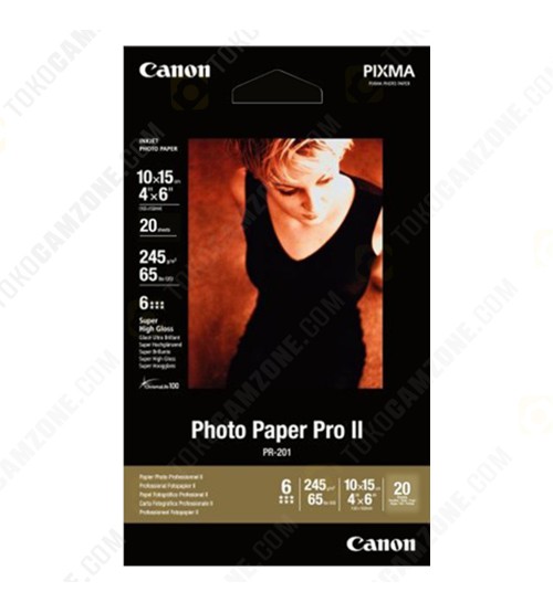 Canon Photo Paper Pro II PR-201/4x6 (20 Sheets)